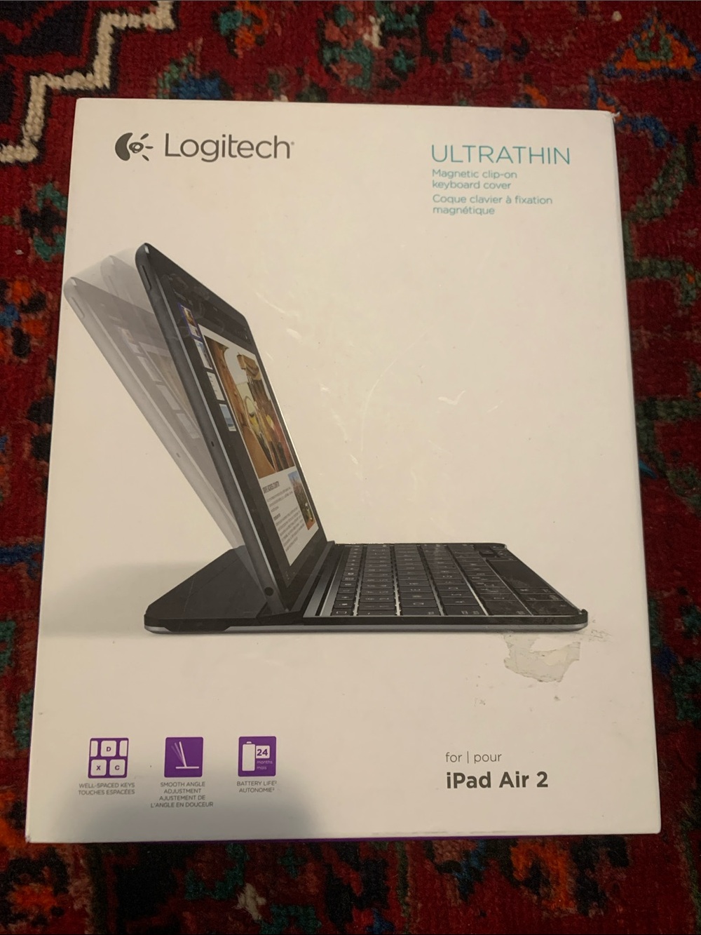Logitech Ultrathin Magnetic Clip-On Keyboard Cover - Black